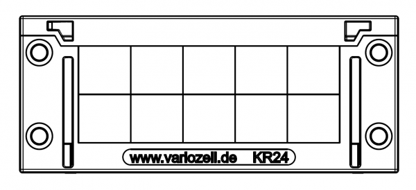Klemmrahmen KR24 zur Durchführung und Zugentlastung